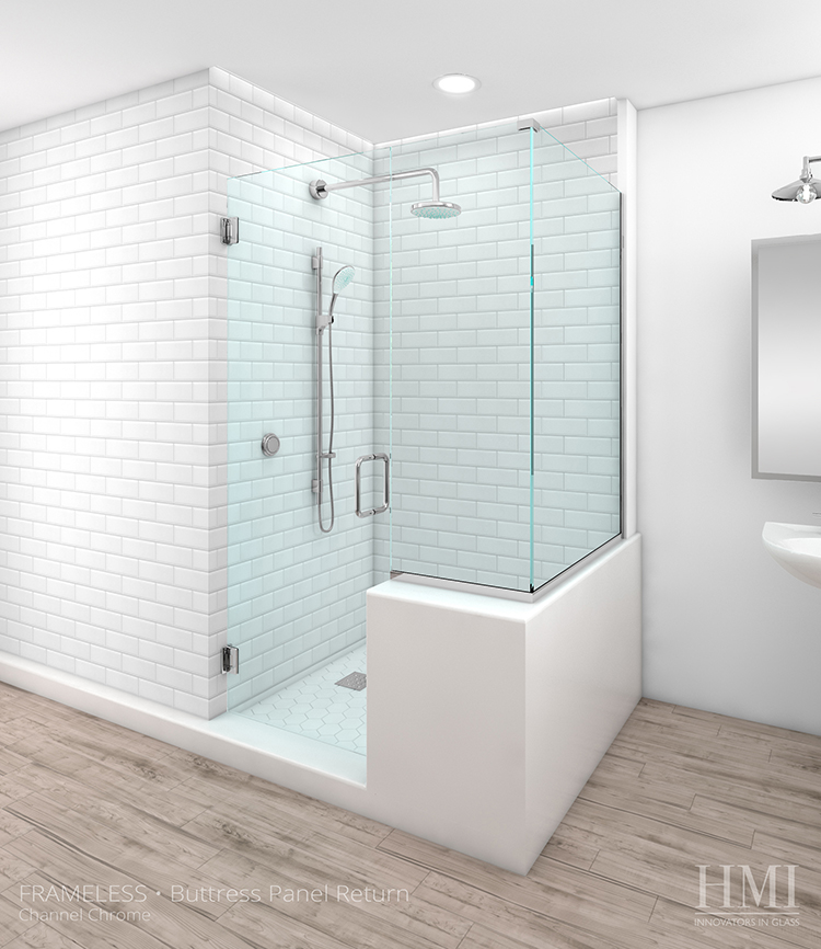 Door & Buttress Panel & Return — Chrome Finish