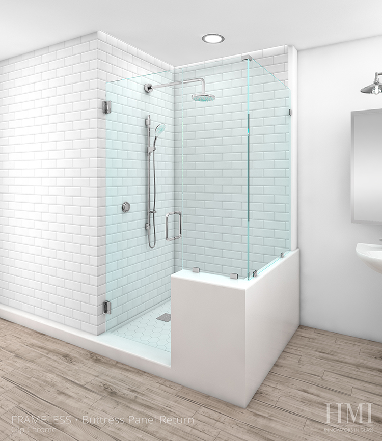 Door & Buttress Panel & Return — Chrome Finish